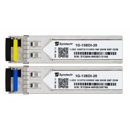 Syrotech Syrotech SFP MODULE 20Km Single LC-LC PAIR (1310/1550nm)