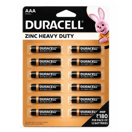 Duracell AAA Zinc Battery (Pack of 12)