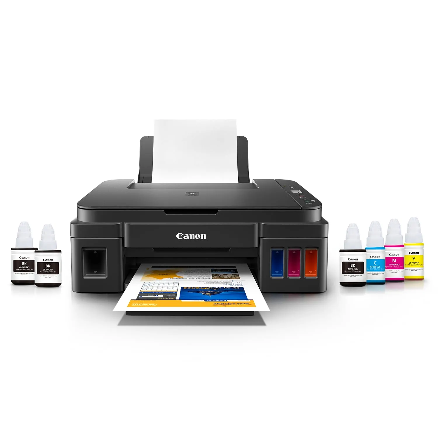 Canon Ink Tank Color Printer PIXMA G2012 A4 Multi Function With 2 Bottle Black Ink Extra - Image 3